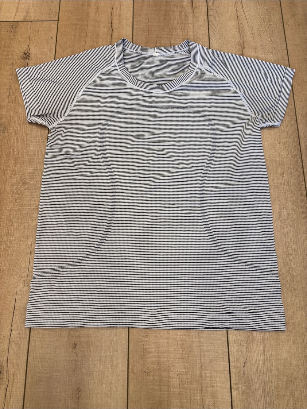 lululemon athletica Women's Short-Sleeve Striped Tee - White/Black